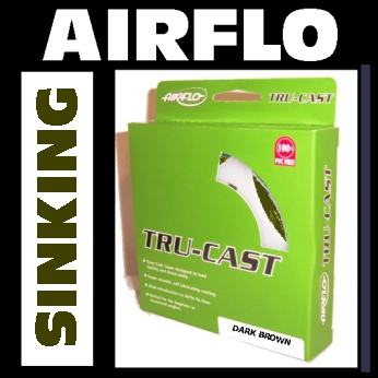 AIRFLO TRU-CAST SINKING FLY LINES - Dark Brown