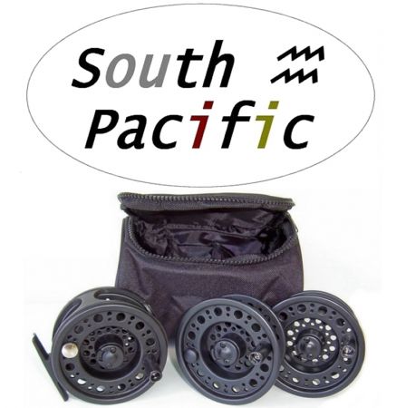 South Pacific - 3/6wt Reel + 2 Spare spools & Reel Bag