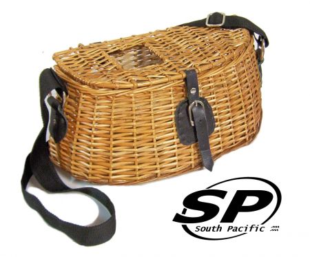 South Pacific Traditional Wicker Creel