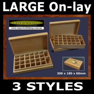 Superior Large On-lay FLY & LURE BOX
