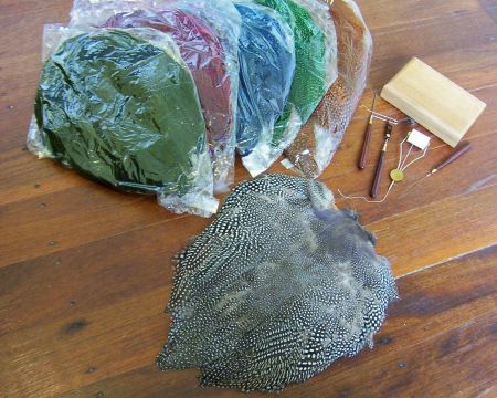 Feathers - Guinea Fowl Whole Skins
