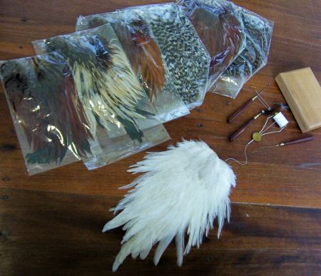 Feathers - Cock Saddle Natural