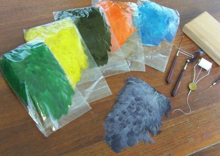 Feathers - Hen Saddle Dyed