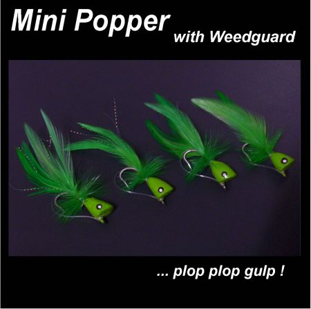 FLY - 4 MINI POPPERS  - Chartreuse