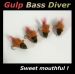 FLY - 4 GULP BASS DIVERS - TAN