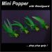 FLY - 4 MINI POPPERS  - Chartreuse