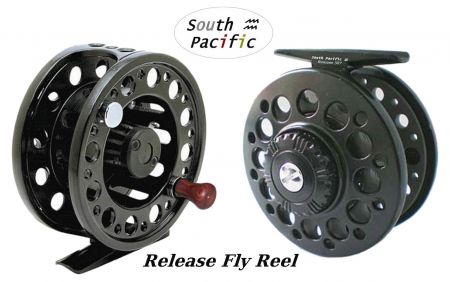 South Pacific Release Large Arbor fly reel